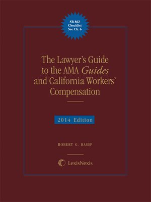cover image of The Lawyer's Guide to the AMA Guides and California Workers' Compensation